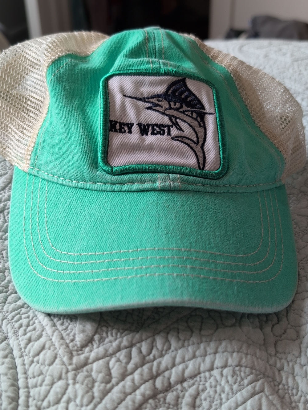 Women's Mint Green Mesh Back Trucker Hat